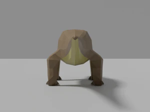 low-poly komodo dragon 3D Model