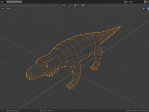 low-poly komodo dragon 3D 모델