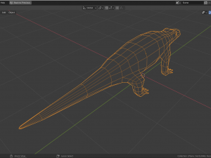 low-poly komodo dragon 3D 모델