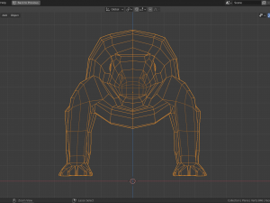 low-poly komodo dragon 3D 모델