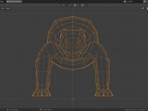 low-poly komodo dragon 3D Model