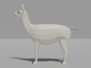low-poly lama 3D Model