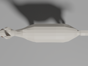 low-poly lama 3D 모델