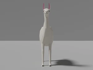low-poly lama 3D Model