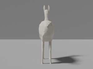 low-poly lama 3D 모델