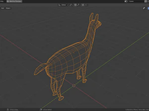 low-poly lama 3D Model