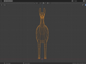 low-poly lama 3D 모델