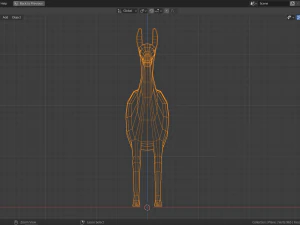 low-poly lama 3D Model