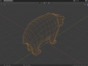 low-poly panda 3D Model