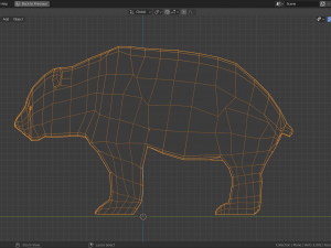 low-poly panda 3D Model