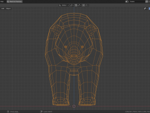 low-poly panda 3D Model