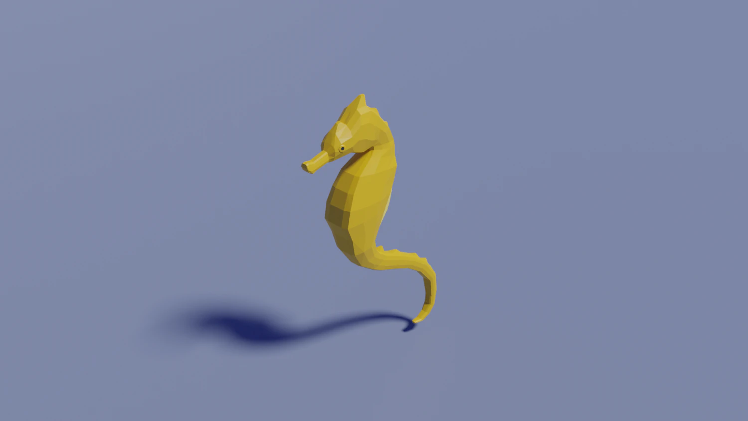 low-poly seahorse 3D Model .c4d .max .obj .3ds .fbx .stl .blend 