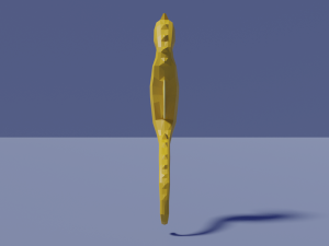 low-poly seahorse 3D Модель