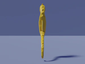 low-poly seahorse 3D Model