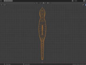 low-poly seahorse 3D Model