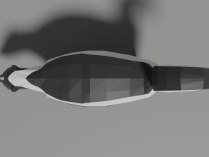 low-poly skunk Modello 3D