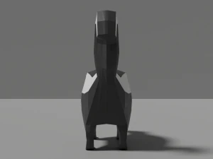 low-poly skunk 3D Model