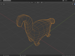 low-poly skunk Modello 3D