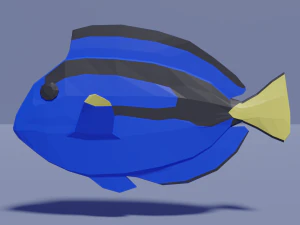 低聚刺尾鱼 3D 模型