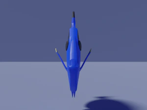 低聚刺尾鱼 3D 模型