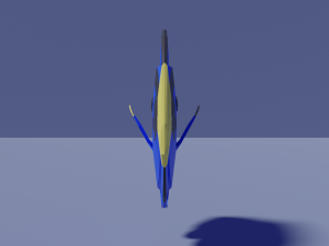 low-poly surgeonfish 3D Модель