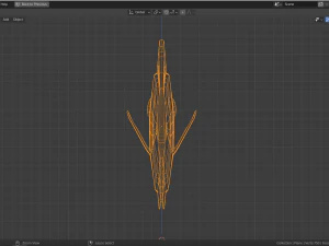 低聚刺尾鱼 3D 模型
