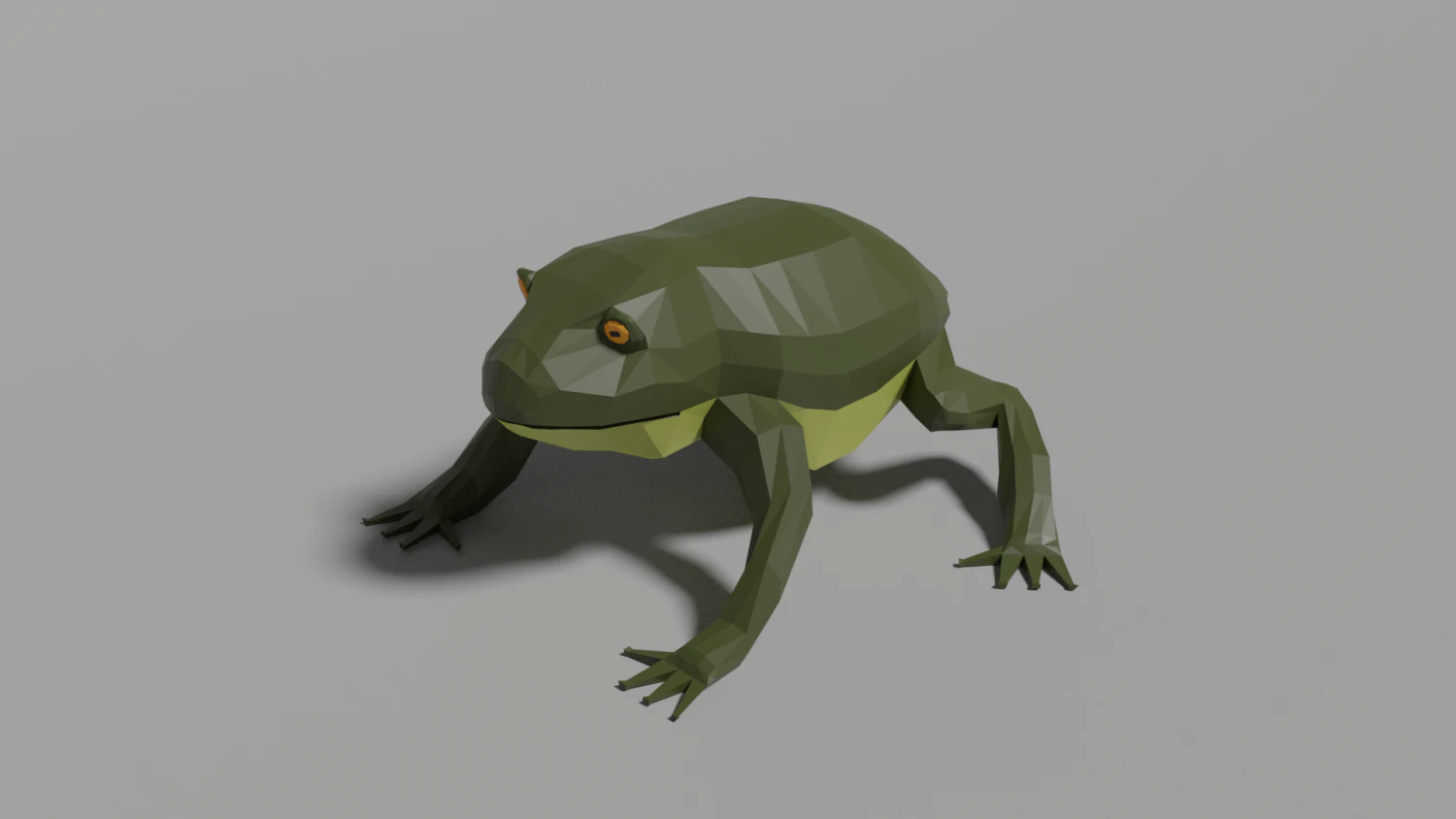 low-poly toad 3D Model .c4d .max .obj .3ds .fbx .stl .blend 
