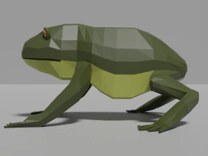 low-poly toad 3D Model