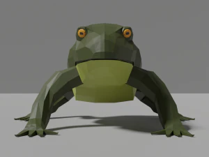 low-poly toad 3D Model