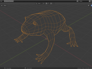 low-poly toad Modèle 3D