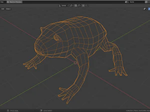 low-poly toad 3D Model