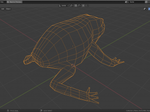 low-poly toad Modèle 3D
