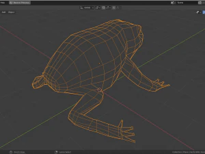 low-poly toad 3D Model