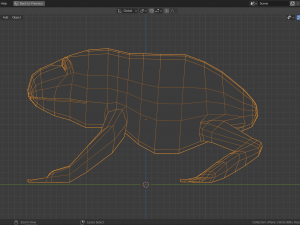 low-poly toad Modèle 3D