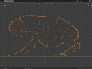 low-poly toad 3D Model