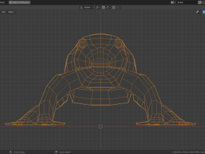 low-poly toad Modèle 3D
