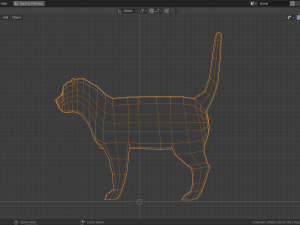 low-poly cat Model 3D