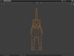 low-poly cat Model 3D