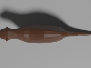 low-poly otter 3D Model
