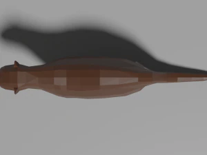 low-poly otter 3D Model