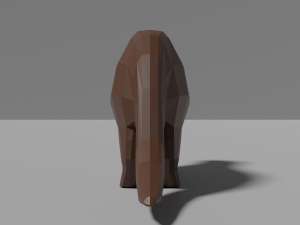 low-poly otter 3D Model