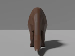 low-poly otter 3D Model