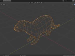 low-poly otter 3D Model