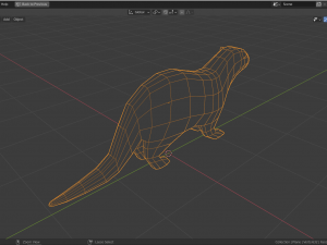 low-poly otter 3D Model