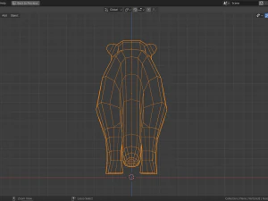 low-poly otter 3D Model