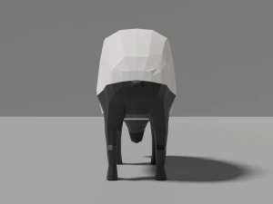 low-poly tapir 3D Model