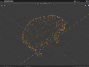 low-poly tapir 3D 모델