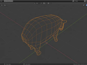 low-poly tapir 3D Model