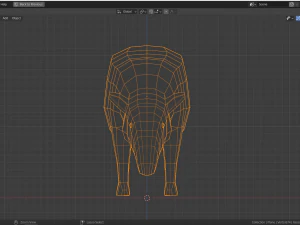 low-poly tapir 3D Model