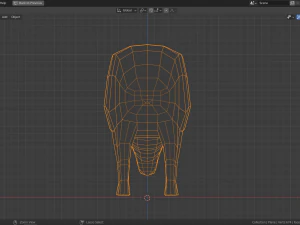 low-poly tapir 3D Model